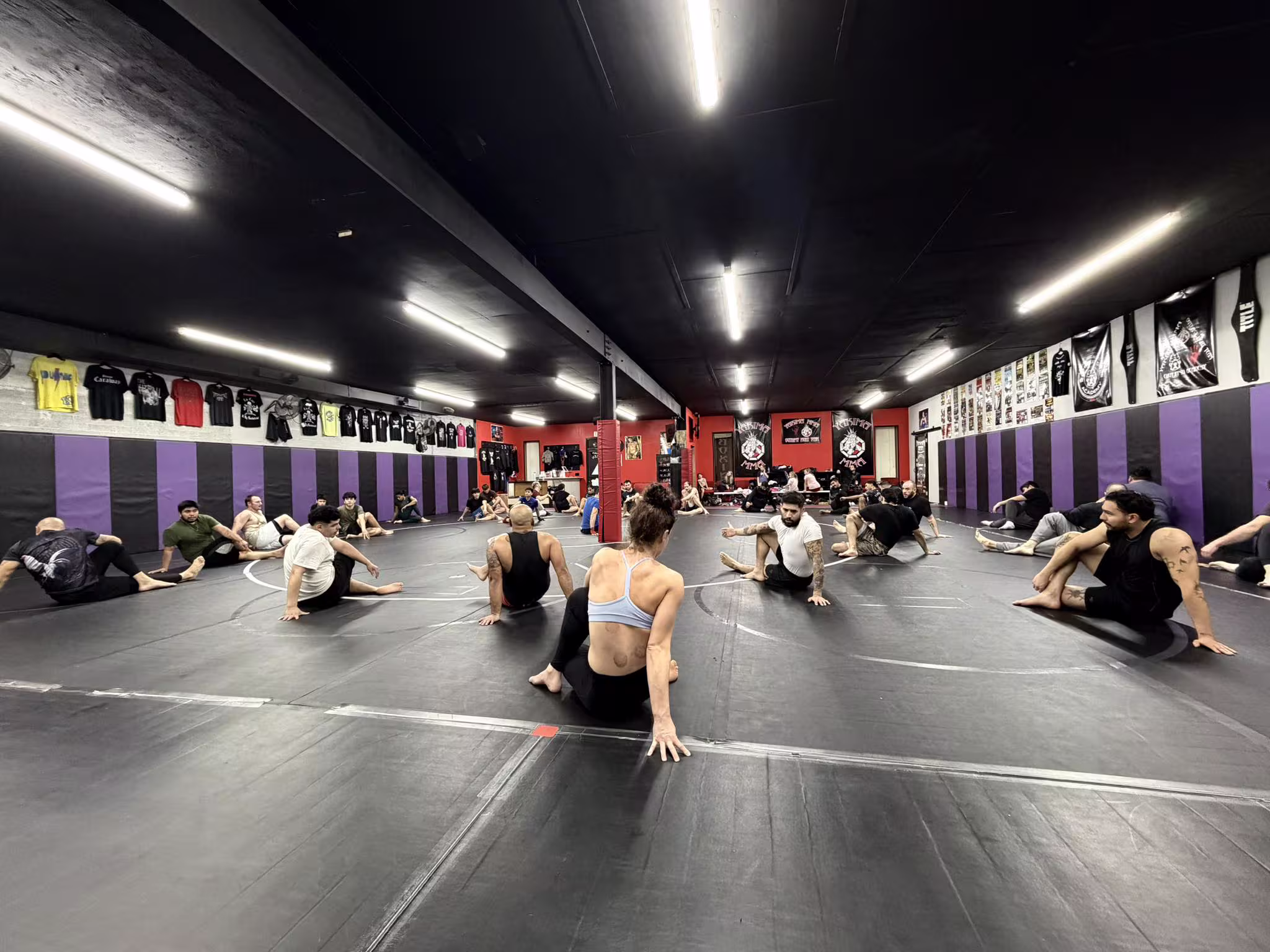 group stretching