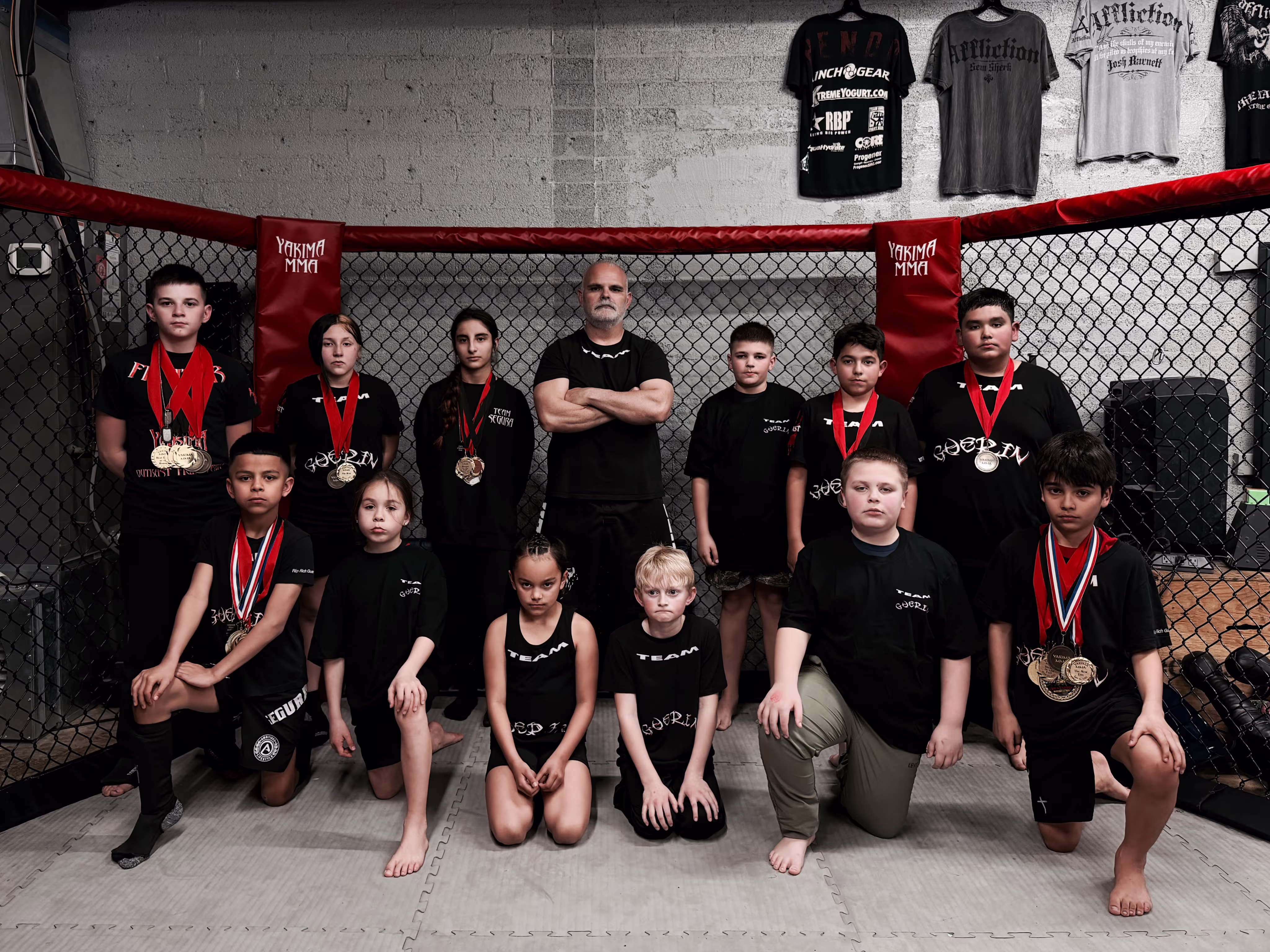a kids elite class at yakima mma