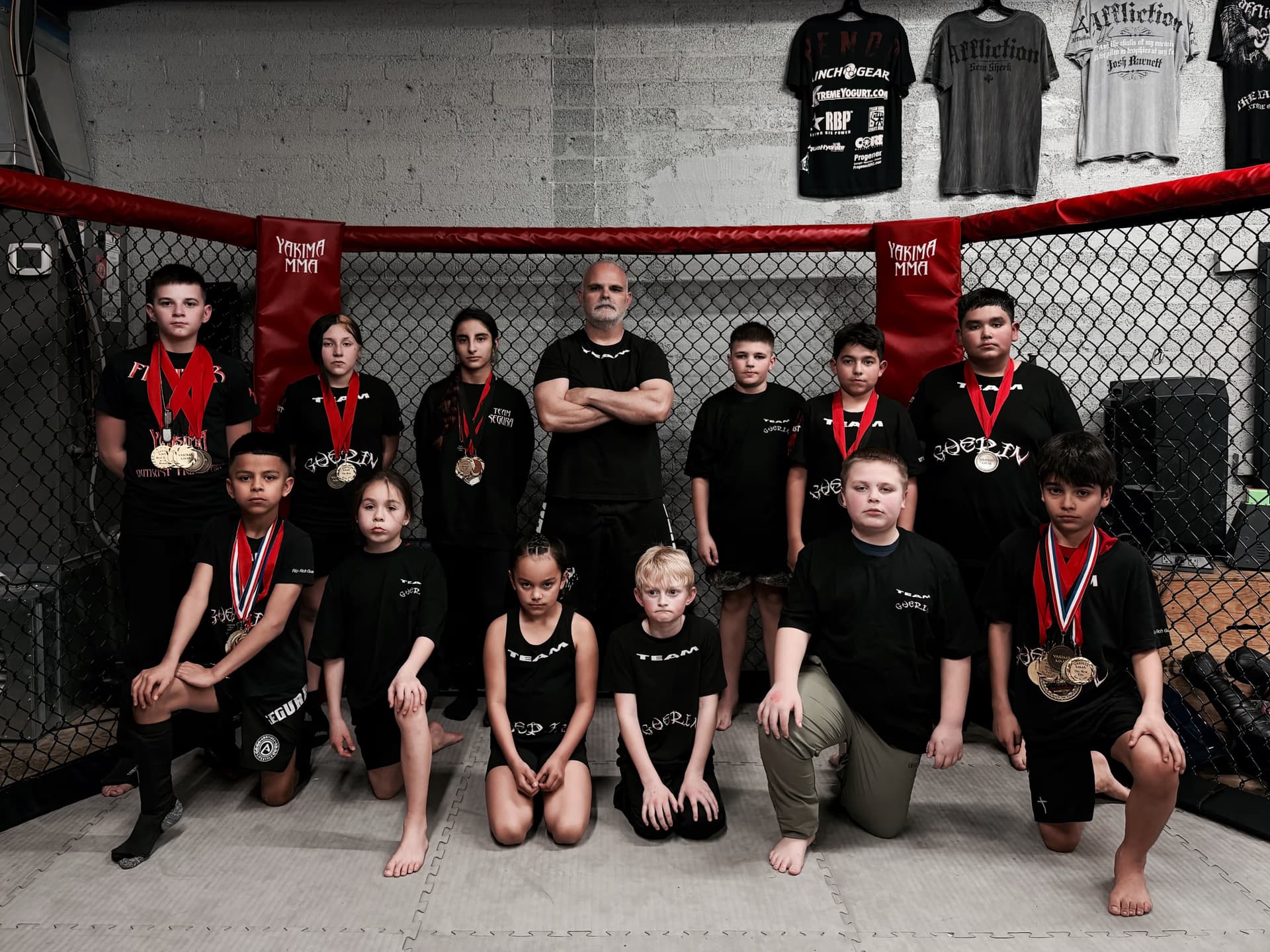 a kids elite class at yakima mma